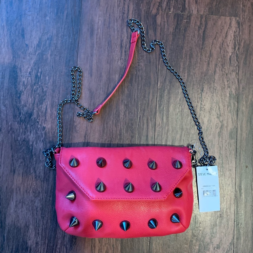 Steve Madden Red Spiked Crossbody/Handbag